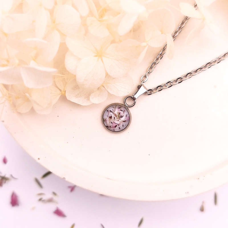 UNIQUE HANDCRAFTED STAINLESS STEEL NECKLACE: ONE OF A KIND FEATURING THE RARE FYNBOS OF THE CAPE
