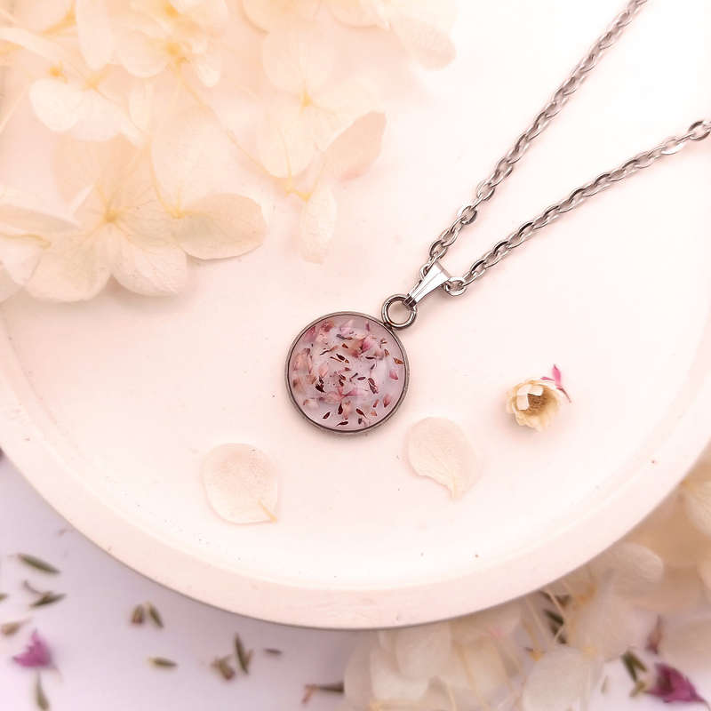 UNIQUE HANDCRAFTED STAINLESS STEEL NECKLACE: ONE OF A KIND FEATURING THE RARE FYNBOS OF THE CAPE
