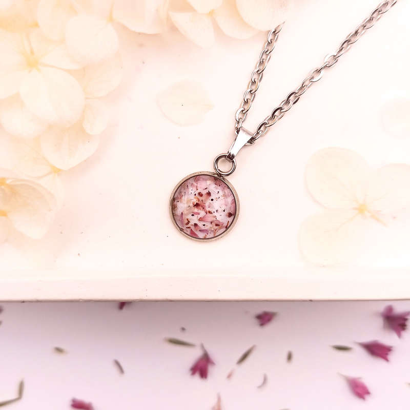 UNIQUE HANDCRAFTED STAINLESS STEEL NECKLACE: ONE OF A KIND FEATURING THE RARE FYNBOS OF THE CAPE