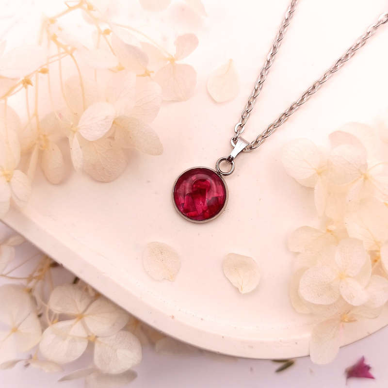 UNIQUE HANDCRAFTED STAINLESS STEEL NECKLACE and EARRINGS: FEATURING THE RARE FYNBOS OF THE CAPE