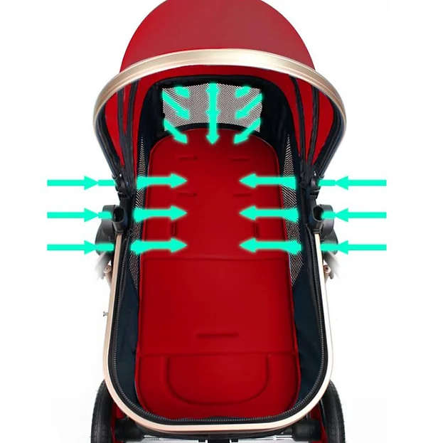 Belecoo stroller 2 in 1 Foldable Baby Pram
