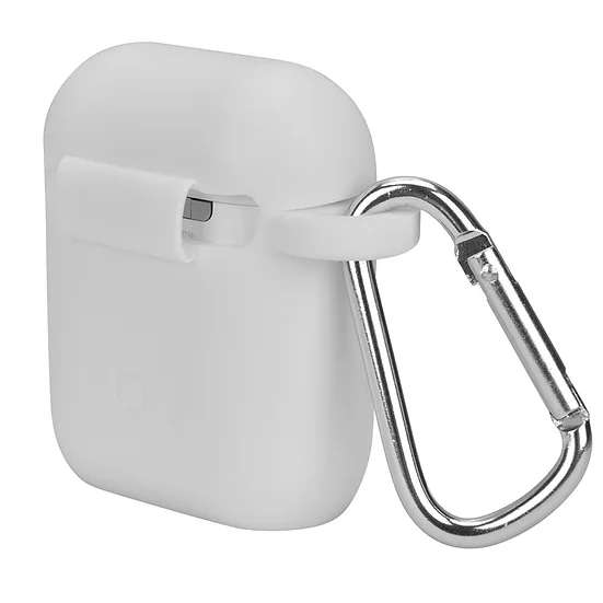 Airpods Silicone Case + Steel Carabiner Hook (Apple and TWS compatible*)