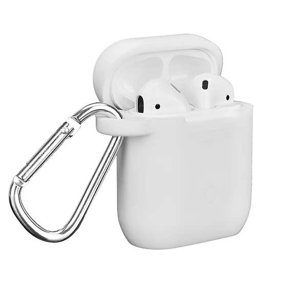 Airpods Silicone Case + Steel Carabiner Hook (Apple and TWS compatible*)
