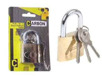 Carbon Brass Padlock 38mm | 50mm