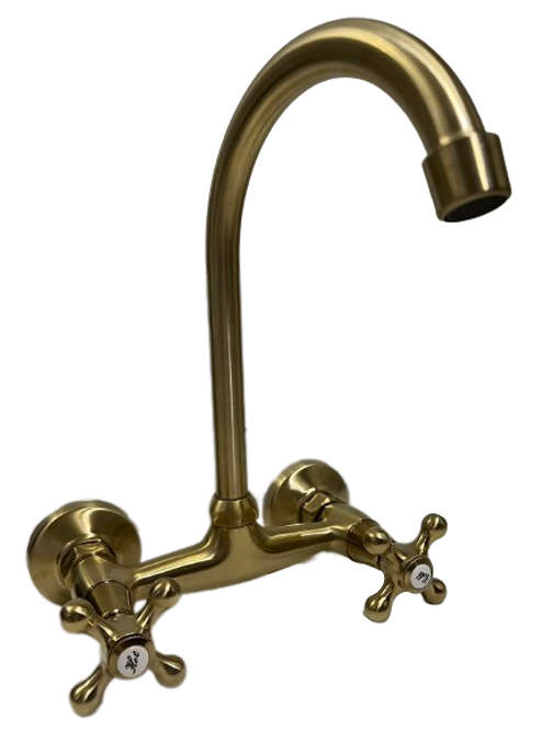 Kessler Sink | Kitchen Mixer Tap Faucet Wall Victorian Chrome | Gold - Different Color