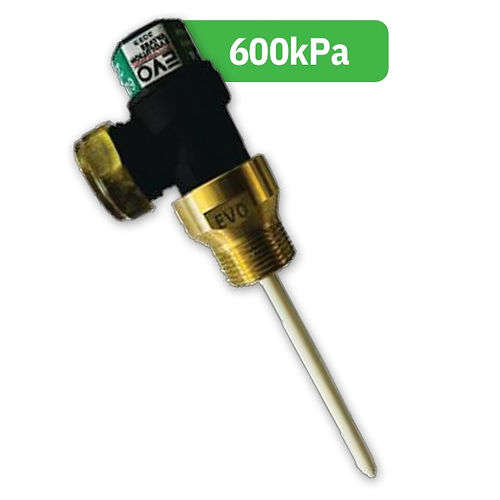 Evolution Valves 600kpa Temperature Relief Valve Male