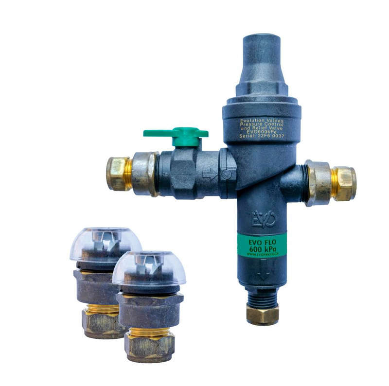 Evolution Valves 600kpa Pressure Control Valve Pack With 2 Vacuum Breakers 15mm