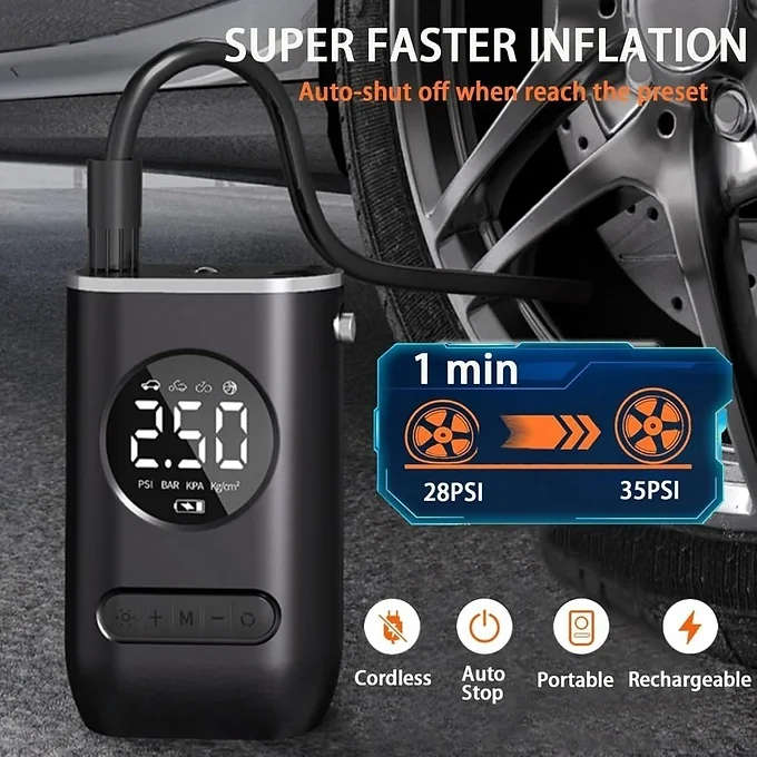 MINI CAR AIR PUMP 150PSI COMPRESSOR
