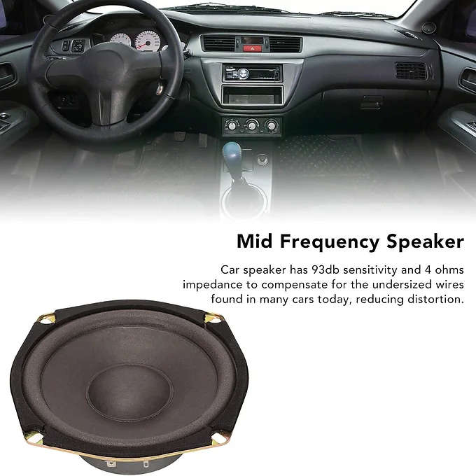 GT5.4CH 300W UNIVERSAL 5.4" COAXIAL CAR AUDIO STEREO SPEAKERS - SET OF 2