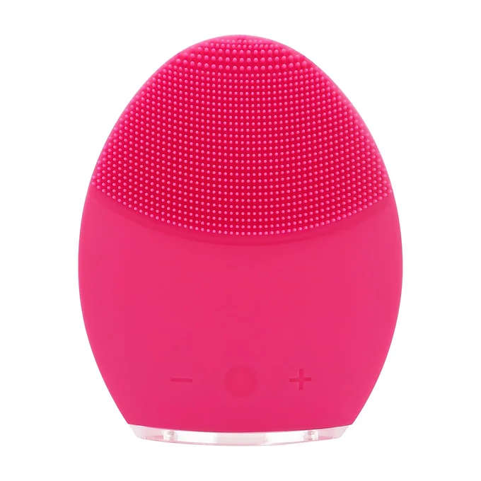 Silicone Electric Facial Cleansing Brush Face Massager - PINK