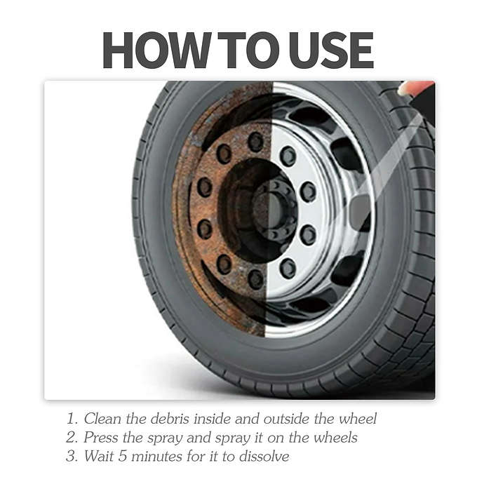Homonth Brake Bomber Non-Acid Wheel Cleaner and Bug Remover, 120ml