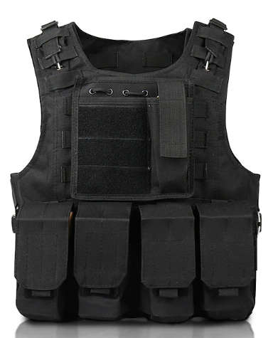 Unisex Military Tactical Vest - BLACK