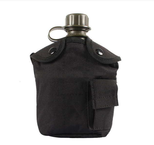 1 L Outdoor Military Canteen Bottle - BLACK #1