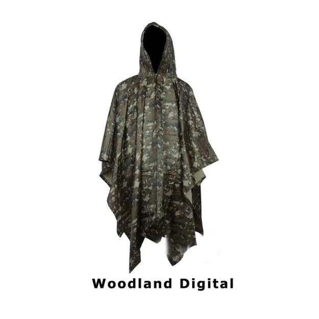 Camouflage Poncho -Raincoat #3