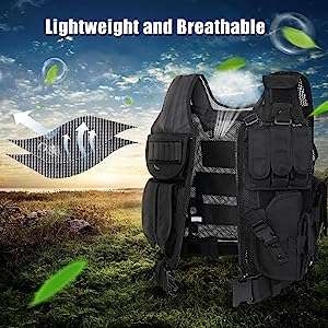 Security Tactical vest - BLACK