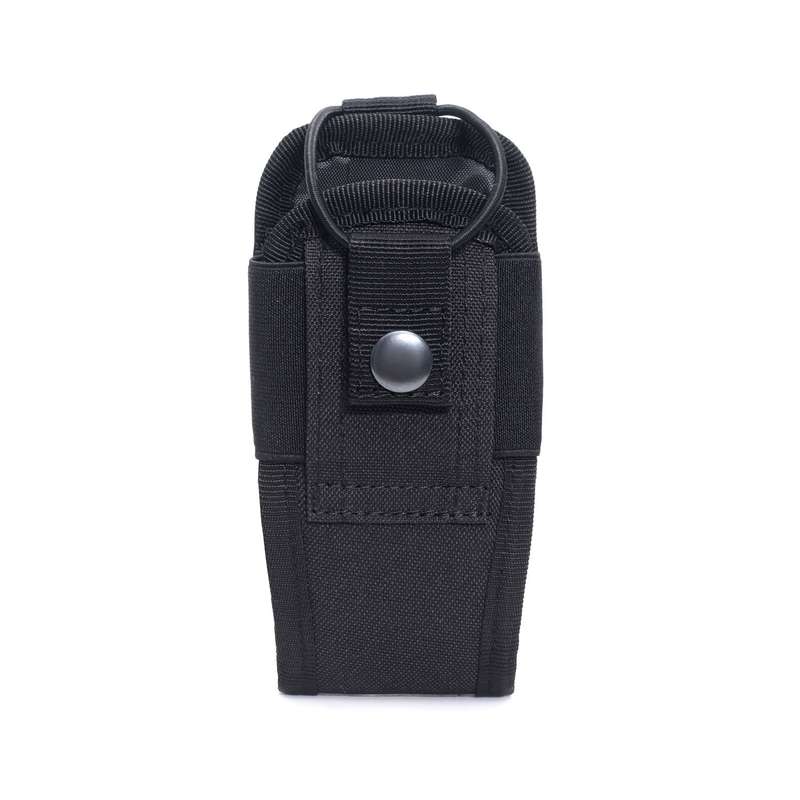 Military Bag Portable Tactical Molle Radio Pouch Walkie Talkie Holder pouch - BLACK