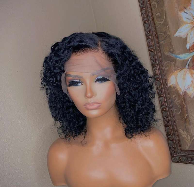13X4 VIRGIN REMY CURLY WIGS