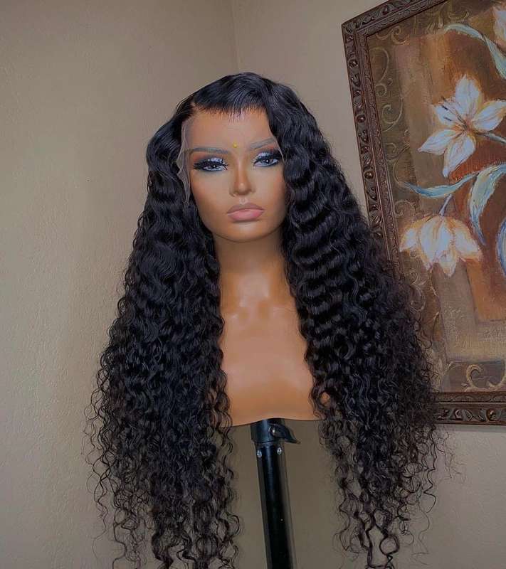 13X4 VIRGIN REMY CURLY WIGS
