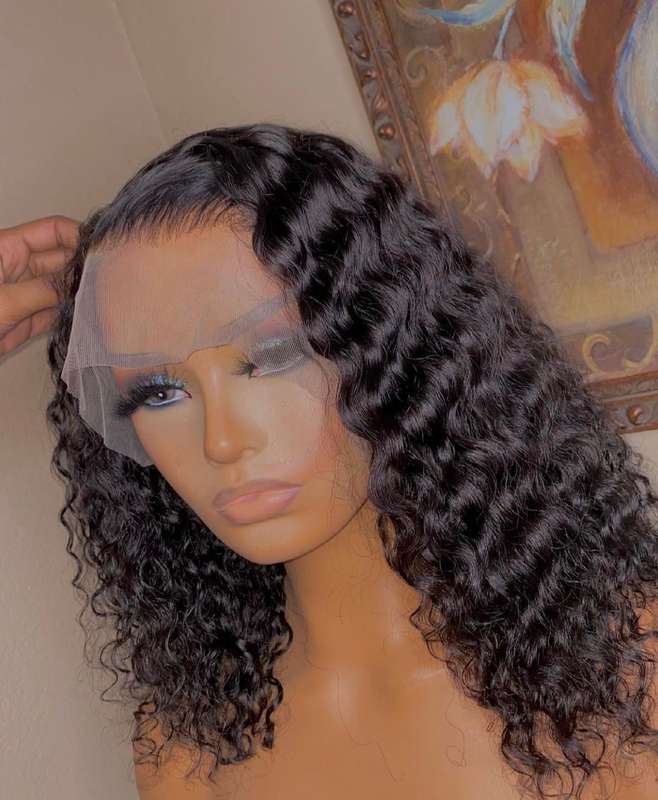 13X4 VIRGIN REMY CURLY WIGS
