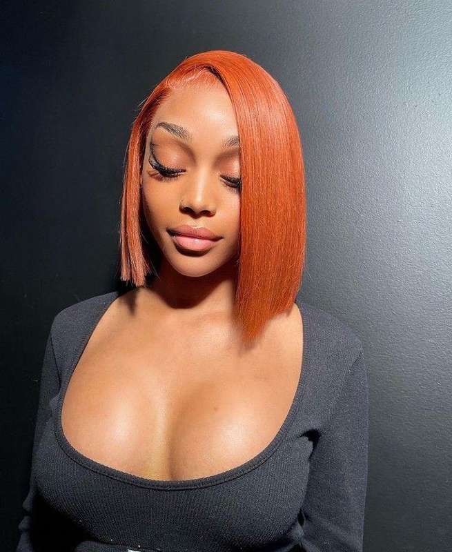 13x4 Orange bob wigs