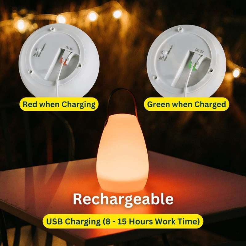 Rechargeable LED Colour-Changing Camping Lantern