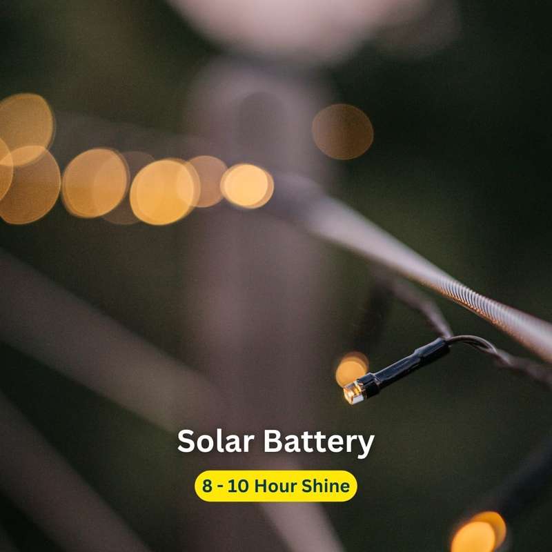 20m Solar 200 LED Fairy Lights