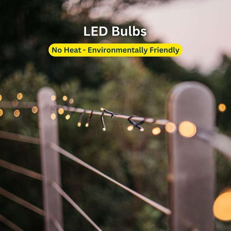 20m Solar 200 LED Fairy Lights