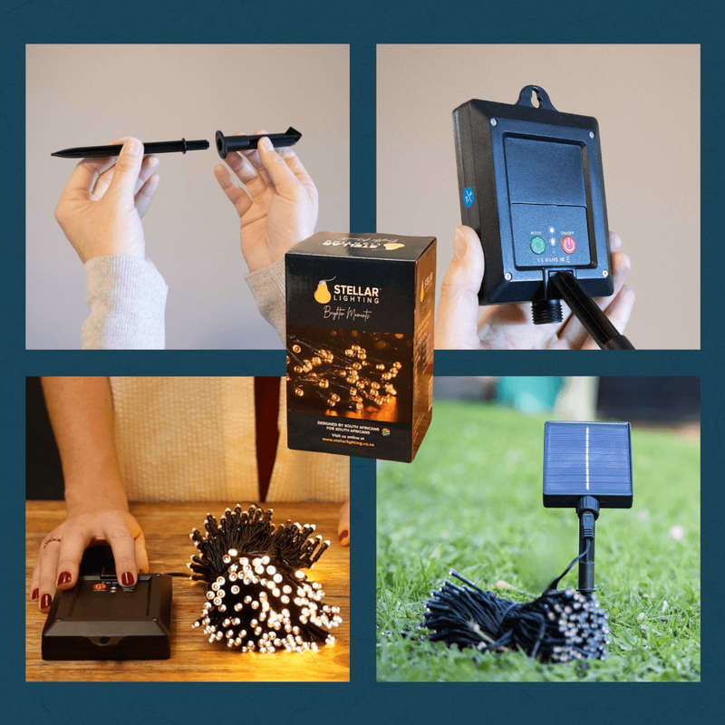 20m Solar 200 LED Fairy Lights