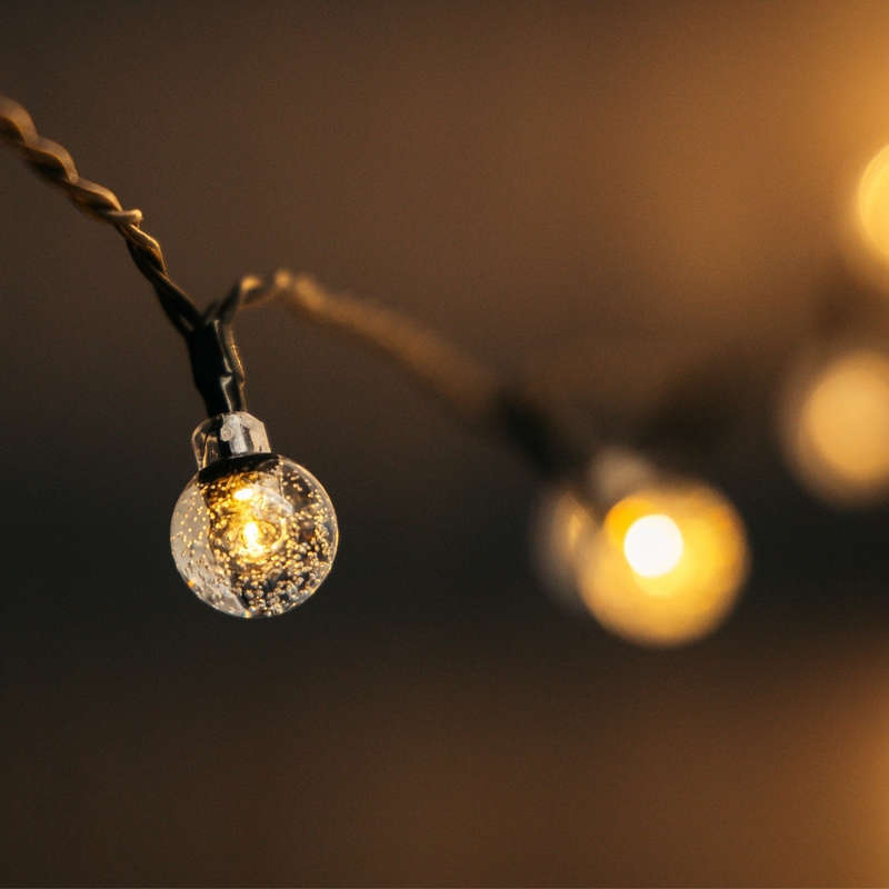 7m 50 LED Solar Bubble Ball Fairy Lights