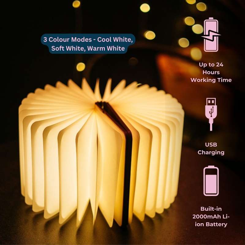 Rechargeable LED Book Night Light