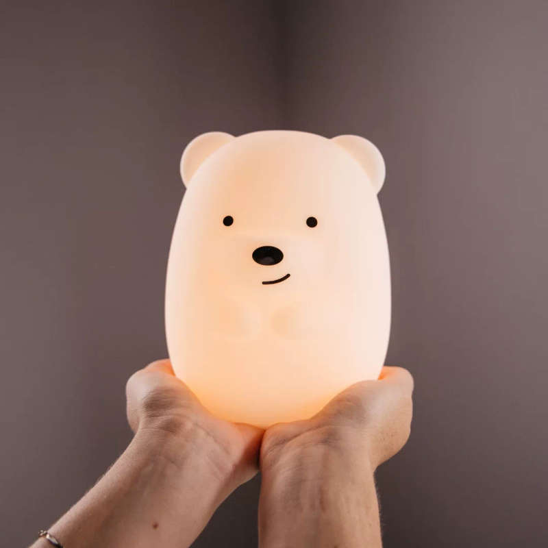 Kids Bear Night Light (Soft, Silicone & Colour-Changing)