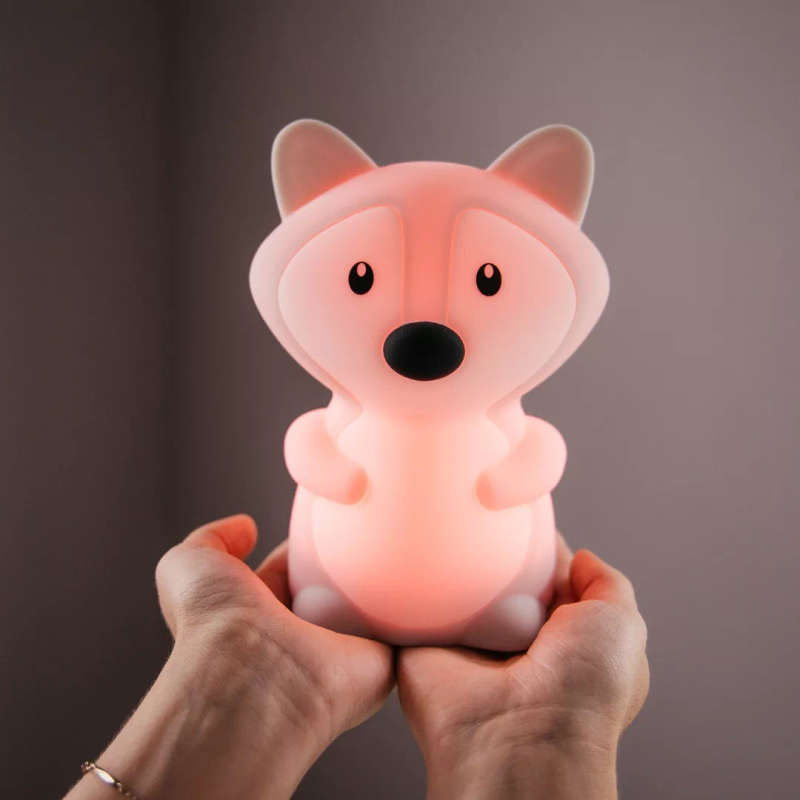Kids Fox Night Light (Soft, Silicone & Colour-Changing)