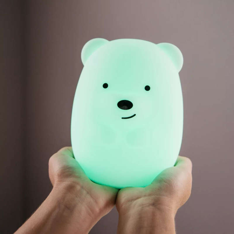Kids Bear Night Light (Soft, Silicone & Colour-Changing)
