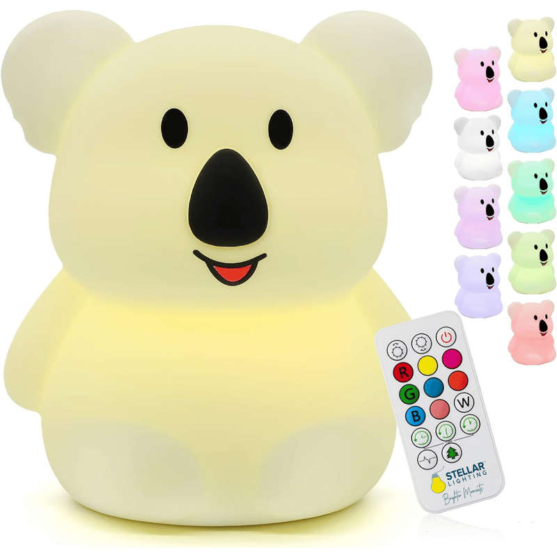 Kids Unicorn Night Light (Soft, Silicone & Colour-Changing)