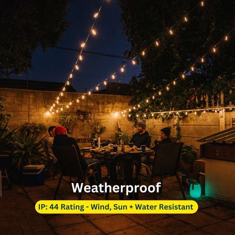 10m Solar Powered 25 Vintage LED Bulb String Lights