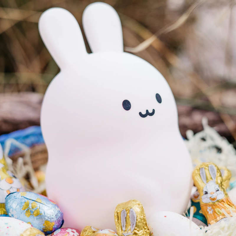 Kids Bunny Night Light (Soft, Silicone & Colour-Changing)