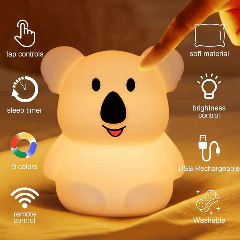 Kids Unicorn Night Light (Soft, Silicone & Colour-Changing)