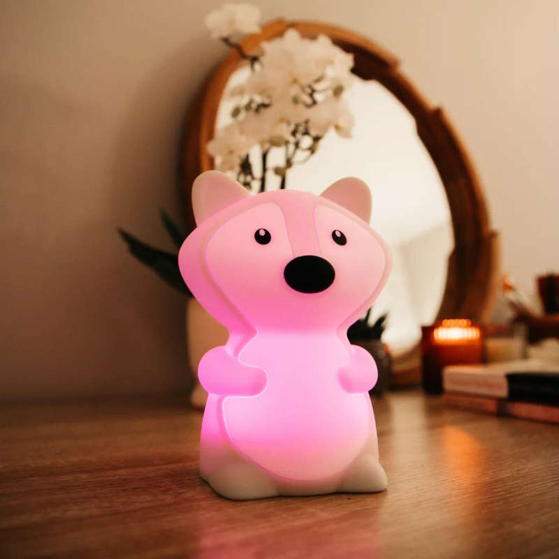 Kids Fox Night Light (Soft, Silicone & Colour-Changing)
