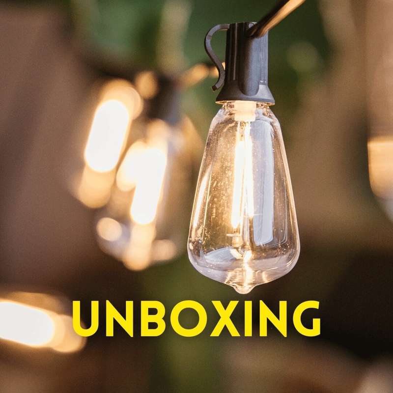 10m Solar Powered 25 Vintage LED Bulb String Lights