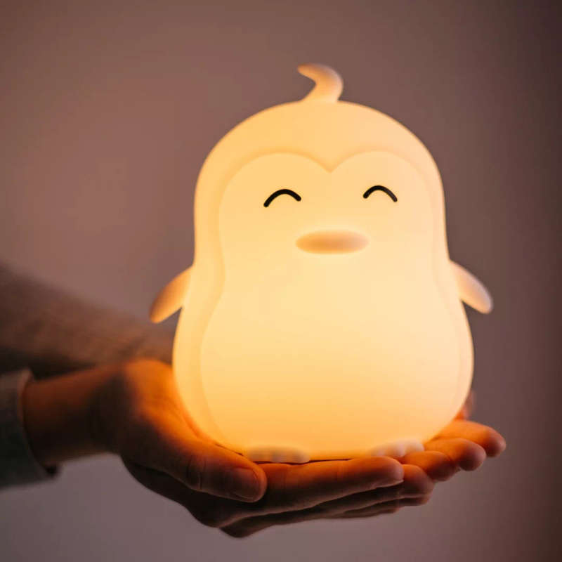 Kids Penguin Night Light (Soft, Silicone & Colour-Changing)