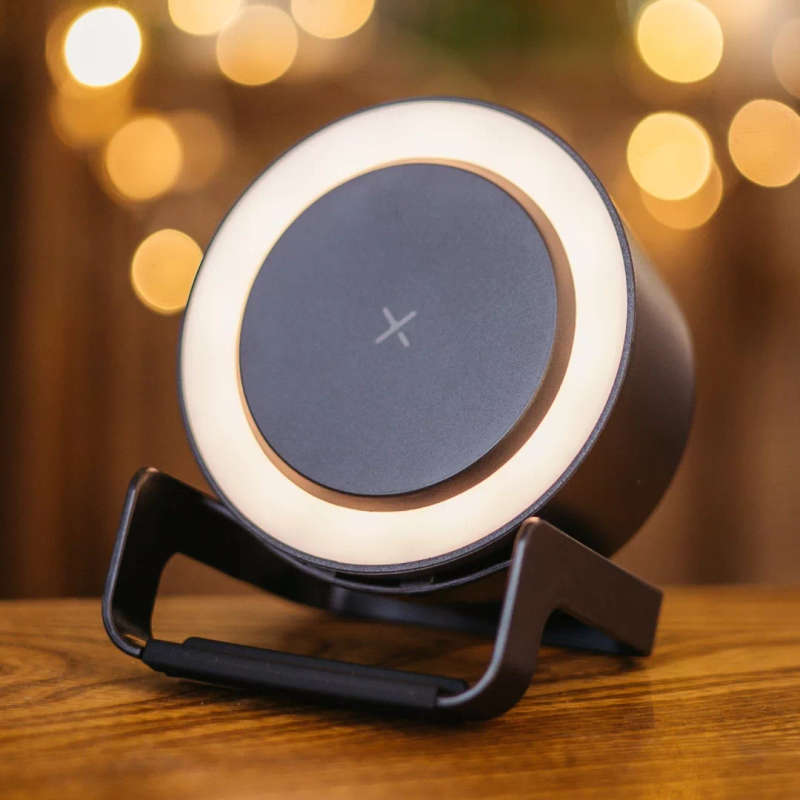 Black Speaker LED Wireless Phone Charger