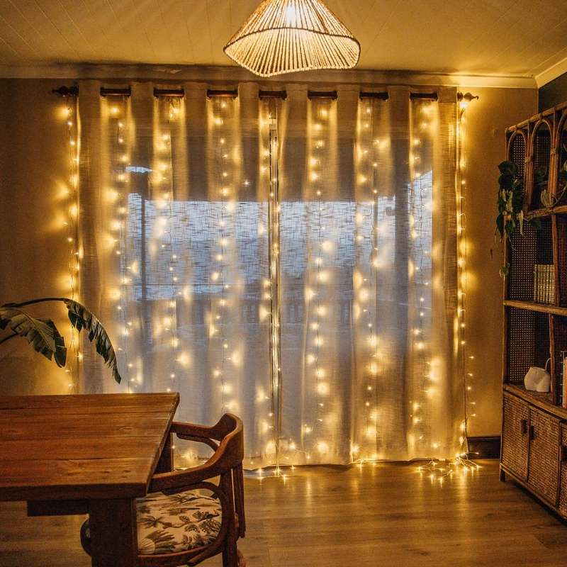 3m x 3m 300 LED Curtain String Fairy Lights
