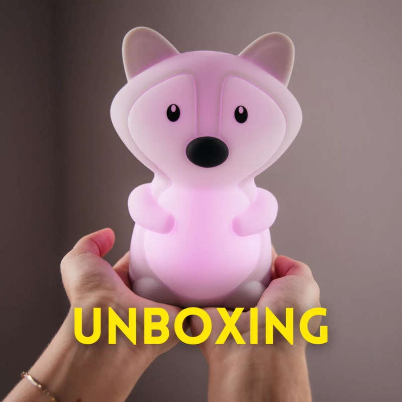 Kids Fox Night Light (Soft, Silicone & Colour-Changing)