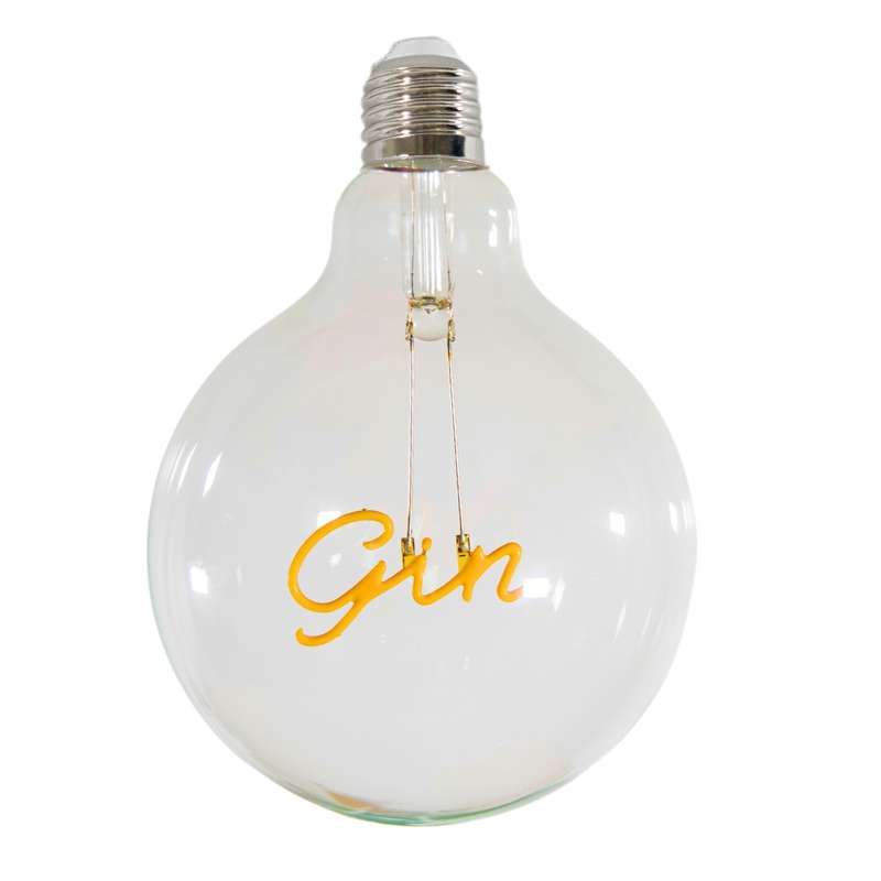 GIN Retro Edison Light Bulb G125 Warm White LED E27 3W