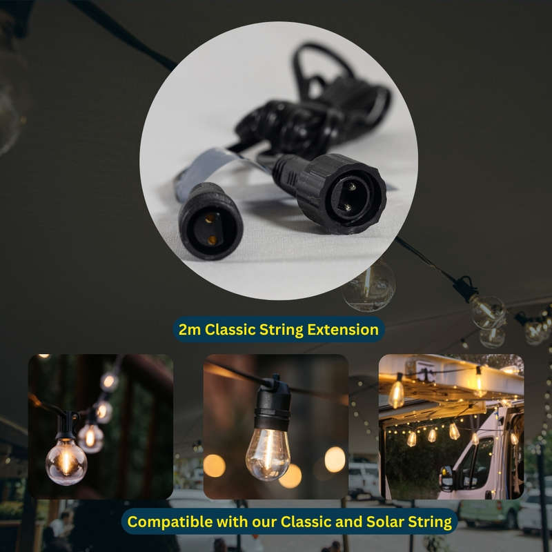 Classic 2 Meter Extension for Solar or Plug-in String Light