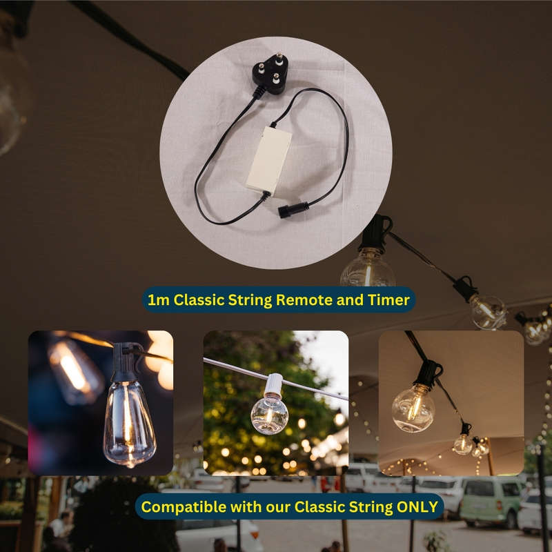 Classic Remote On/Off Switch and Timer for String Light