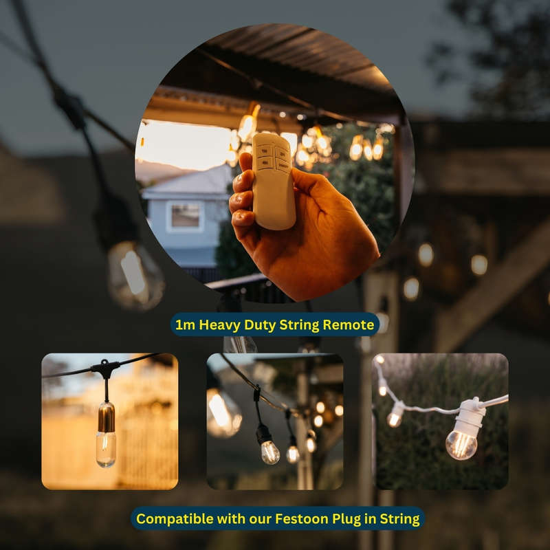 Festoon Remote On/Off Switch and Timer for String Light