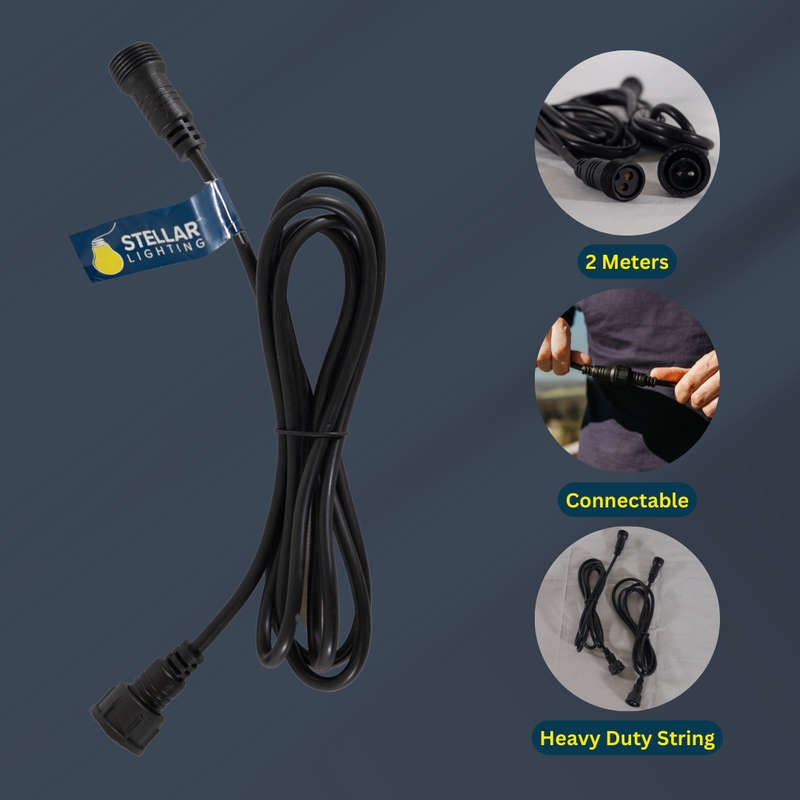 Festoon Heavy Duty 2 Meter Extension for Drop String Light