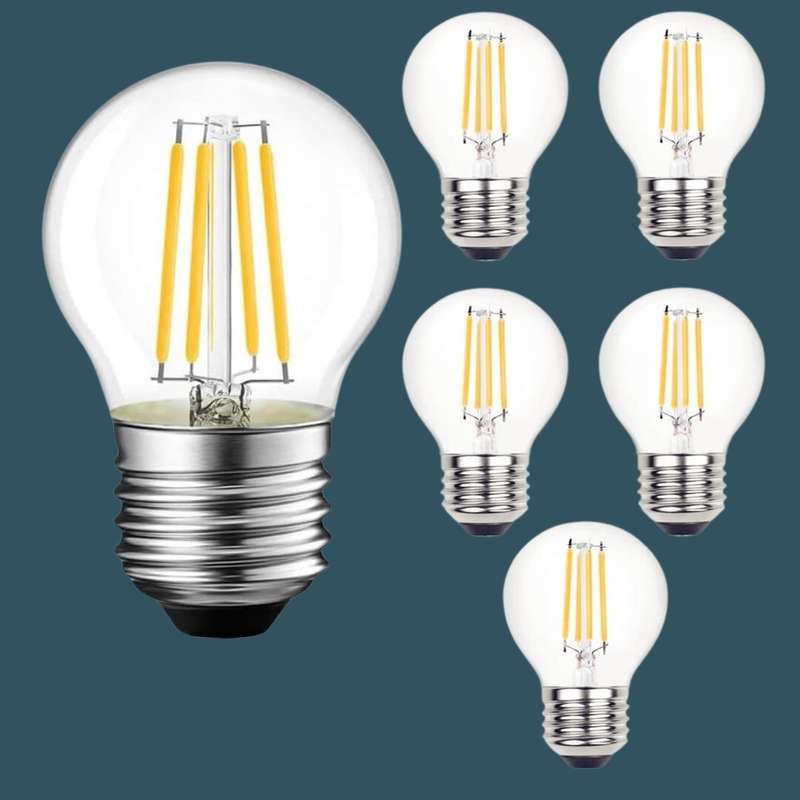 Retro Edison G45 LED E27 2W 6 Pack Replacement Bulbs