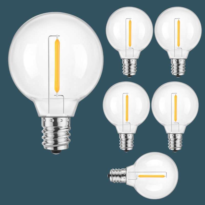 Classic Bulb G40 LED E12 0.8W 6 Pack Replacement Light